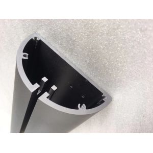 Grey anodized CNC milling and drilling custom aluminum lighting design