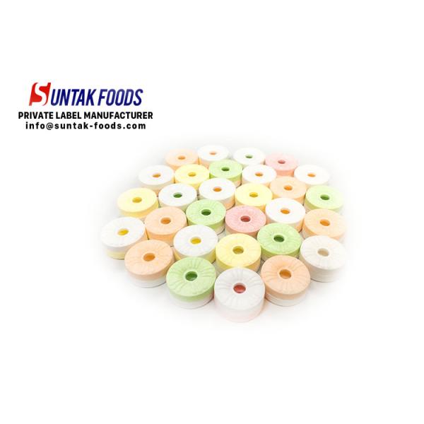 OEM Bulk Candy With Assorted Fruit Flavor / Sugar Free Compress Candy