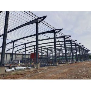 Big Span Q235B Steel Warehouse Frame Sandwich Panel Roof