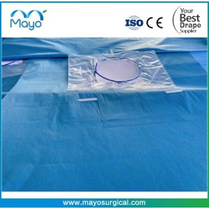 3ply Nonwoven Material Surgical Cesarean Delivery Drapes With Collection Pouch