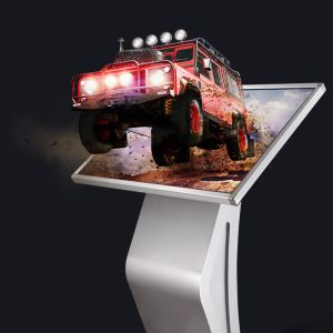 All In One Self Check Kiosk Horizontal Multimedia Display Android Windows