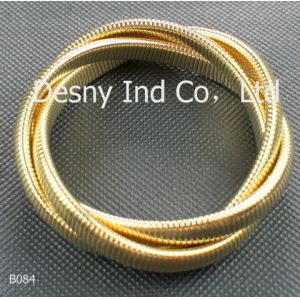 OEM Women's Gold Color Metal Bangles for Party, lead and nickel free