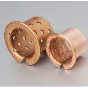 Metric Wrapped Bronze Sleeve Bushings With Grease Pockets, CuSn8,