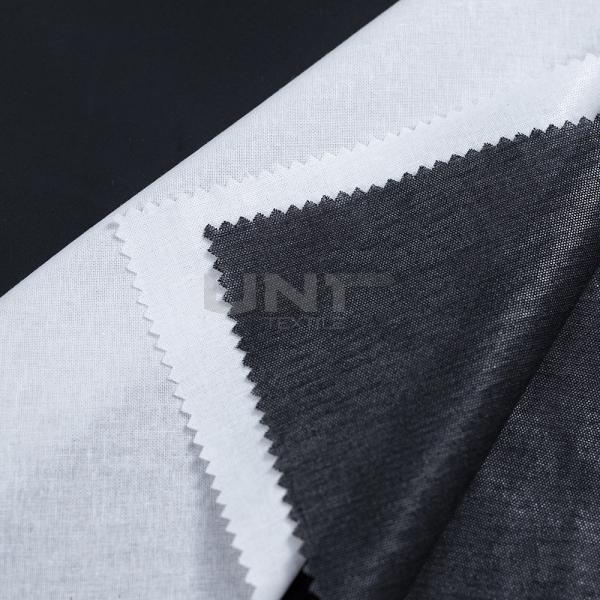156 GSM 150 cm Width Plain Weave Shirt Interlining Collar Fusing for Eco