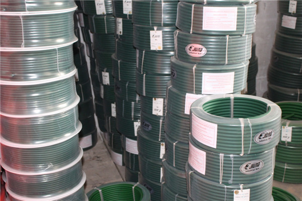 PU round belt pulleys 85A Green Transmission belt For Machine