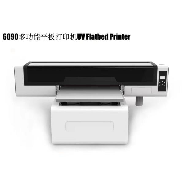 Small 6090uv Printer Plastic Wine Bottle Sign Inkjet Printer Tea Box Embossed Varnish G5i Print Head Printing Machine