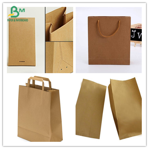 Food Grade 42/45/47gsm Brown Kraft Paper Roll For Packing Bags Food Grade 42/45/47gsm Brown Kraft Paper Roll For Packing Bags