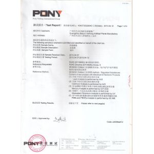 Environmental Protection Certification Large Faux Palm Plant HAIHONG