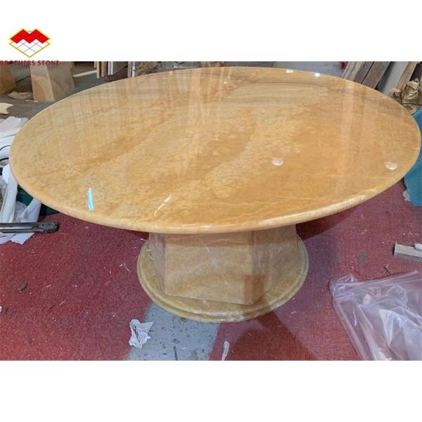 Thickness Tolerance /- 1mm Antique Book Match Yellow Onyx Marble for Lavabo Component