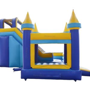 Commercial Kids Playground Obstacle Toboggan Bouncy Water Slide Combo Inflatable