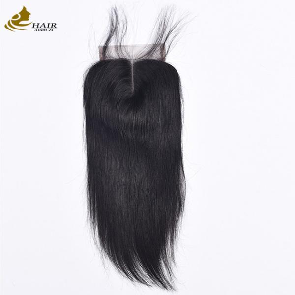 Buy Straight Brazilian Closure Hair Piece Lace Closure And Bundles 4X4 at wholesale prices