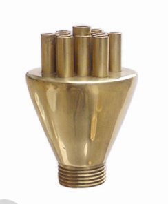1" dN25 Brass Concertrating Shooting Fountain Jet Nozzle Water Fountain Spray Heads