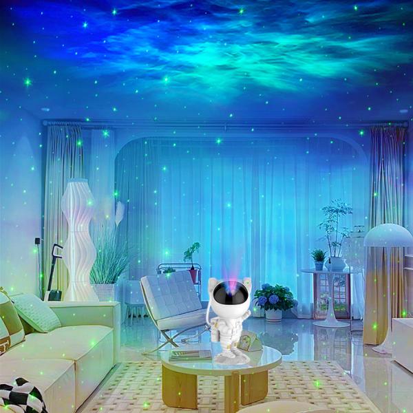 Kids Birthday Night Light Projector , Ceiling Galaxy Star Projector Astronaut