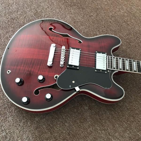 Hollow body JAZZ electric guitar maple top Jazz guitar, double F hole