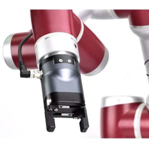 Robot Collaborative With Cooperative Parallel Electric Gripper PGC-140 As Cobot