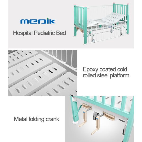 Two Function Manual Medical paediatric Bed With Enameled Steel Side Rails