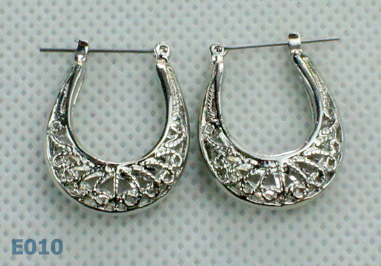 Newest bronze plated zirconia stud earring in 2012
