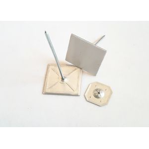 Aluminum Nail Self Stick Insulation anchor pins With 2" Self Adhesive Base Tape