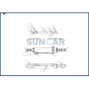 China PY01V00052R300 Dozer Cylinder Seal Repair Kit for CNH CX55BMSR on sale