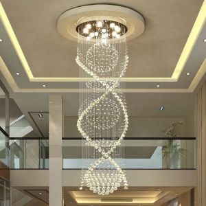 Glass Luxury Led Crystal Chandelier For Dining Custom Large Modern Nordic