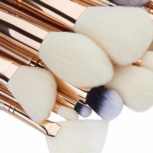Jessup T400 Pro Makeup Brushes Set 30pcs Rose Gold Color