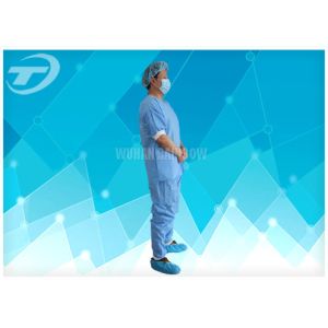 Disposable Coveralls Waterproof Disposable Gown With Knitted Cuff