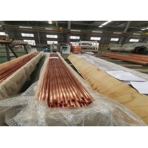 China ASTMB68 Straight Copper Tube For Chilled Water And Refrigeration on sale