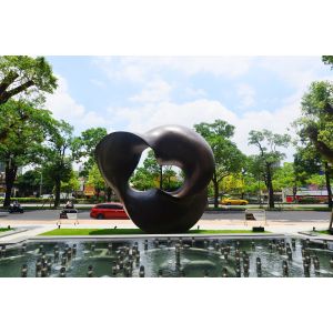 Abstract Metal Copper Sculpture Outdoor For Modern Public Decoration