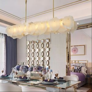 LED Modern Rectangle Luxury Pendant Light Fixtures 15 - 20m2