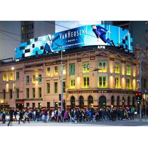 5500cd/m2 P6 SMD3535 Outdoor LED Advesiting Wall 32x32dots