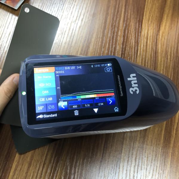 D/8 Color Matching Machine Portable Spectrophotometer 3NH YS3010 With CIE Lab Delta E Value Whiteness