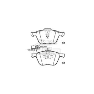 China 7M3698151A ATE Ceramic Brake Pads Volkswagen Sharan D880 Front Replacement on sale