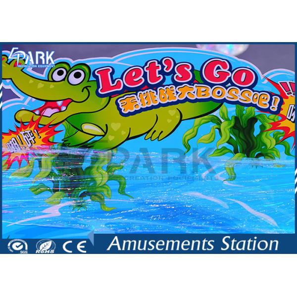 Crazy Crocodile Children Redemption Game Machine Coin Operated 1 Year Warranty