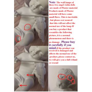 Round Angel Aluminum Decorative Interior Living Room Dining Room angel wall lamp