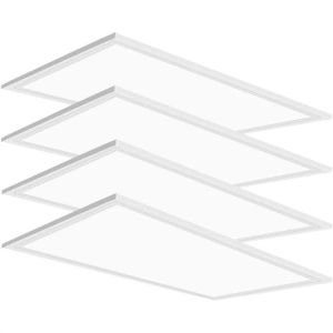 Aluminum LED Panel Lighting with 50000 Hours Lifespan, White & Silver Frame