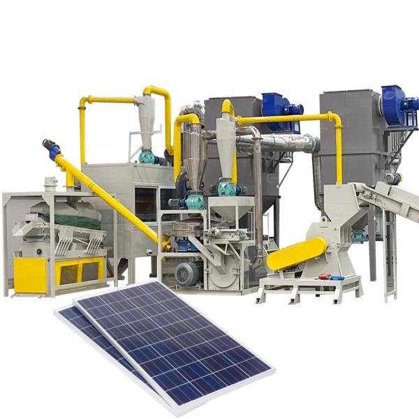 200-1000kg/h Recycled Solar Panel Recycling Equipment in Carton for Retired