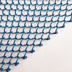 Customized Mesh Chain Link Backdrop Decoration Galvanized Garden Fencing