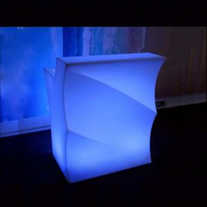 Rechargeable plastic portable led bar table