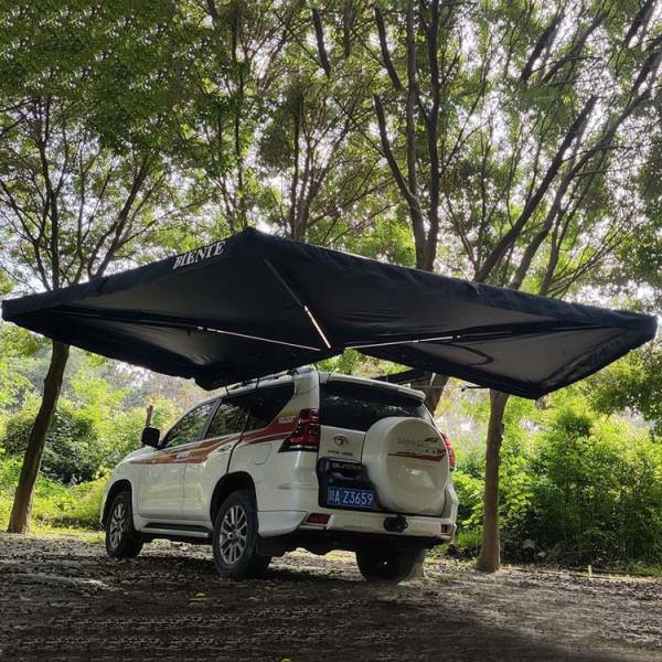 Retractable Easy Installation 270 Degree Freestanding Awning With Double Layers