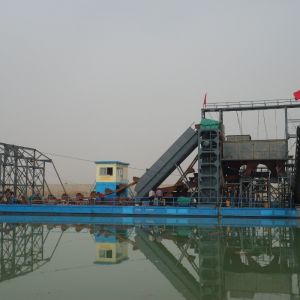 Quality Customized 20m Gold Dredging Machine With Chain Bucket Dredger for sale