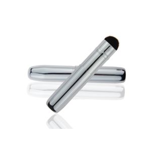 102mm Metal Handle Sliver Retractable Face Powder Brush Lightweight