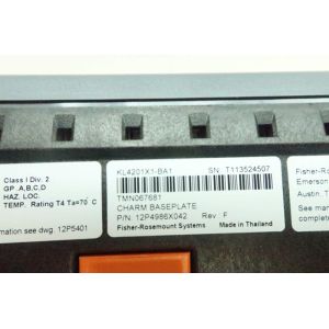 EMERSON DELTAV KL4201X1-BA1 SE4601T07 12P4986X052 Charm Base plate