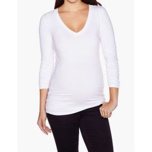 custom wholesale cheap blank v neck maternity long t shirts