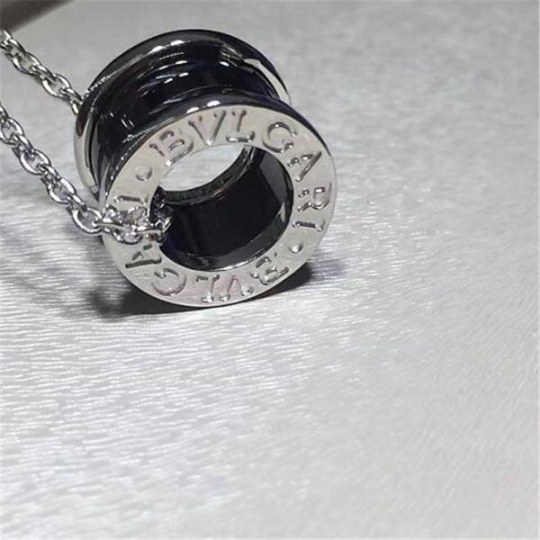 B Luxury jewelry factory high-quality necklace 18k gold white gold yellow gold rose gold Black ceramic inlay necklace
