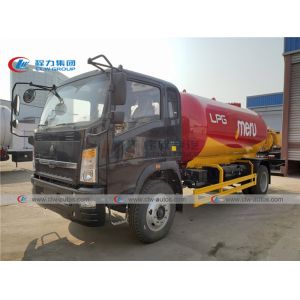 Sinotruk Howo 160HP 10cbm LPG Gas Tanker Truck