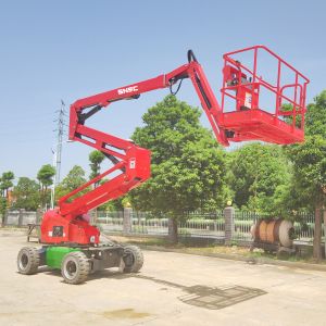Quality Rear Wheel Drive Hydraulic Articulating Boom Lift for Smooth Construction Lifting for sale