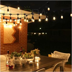 Waterproof Commercial S14 LED Christmas Vintage String Lights outdoor connectabl