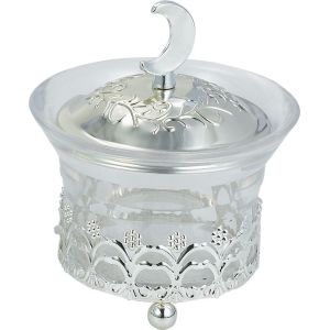 T2-Arabia Exquisite silver-plated Louhua Roses Sugar bowl