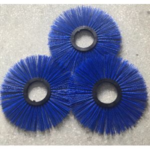 300mm OD Plastic Core Convoluted Wafer Brushes For Sweepers