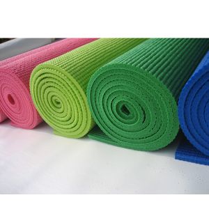 sky blue colour sun-flower printing yoga mat